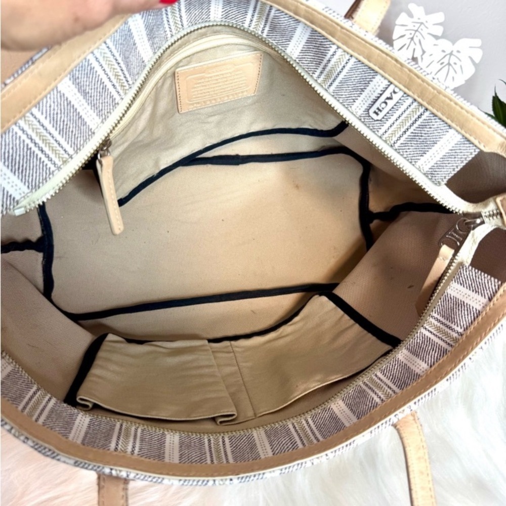 Coach Legacy Ticking Stripe Tote GUC - Picture 3 of 8